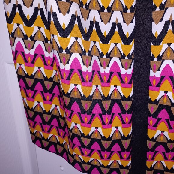 Roz & Ali   Sleeveless Geometric Pattern, Size 16 - Picture 2 of 3